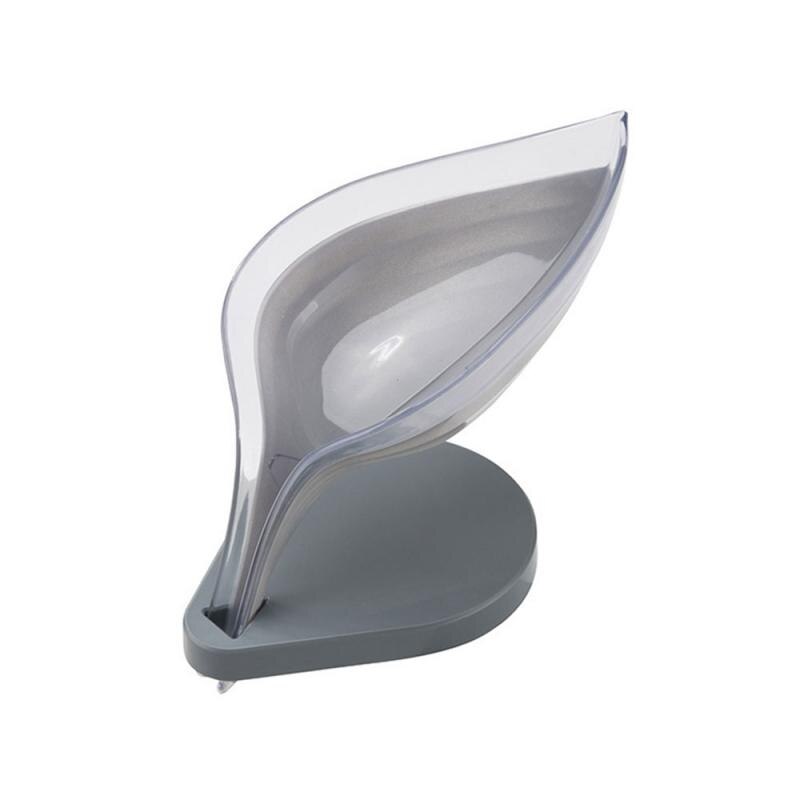 Blad Zeephouder Badkamer Douche Zeepbakje Muur Plank Plastic Bad Lade Douche Platen Zeep Opbergdoos Met Afvoer: 01