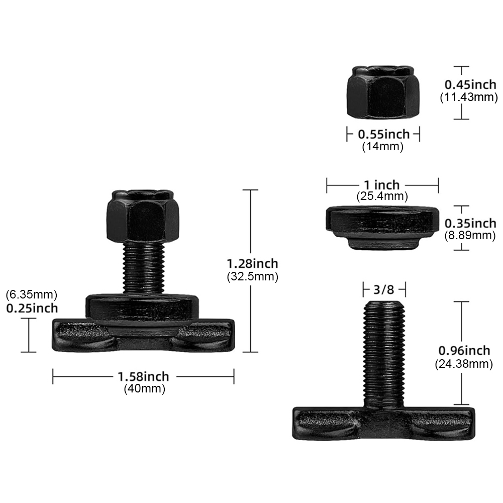 M 10*30Mm Haak Vastbinden Touw Met Wasmachine En Montageschroeven Ankerpunt L Track Schroefdraad Voor Auto Boot Touwen Koordband