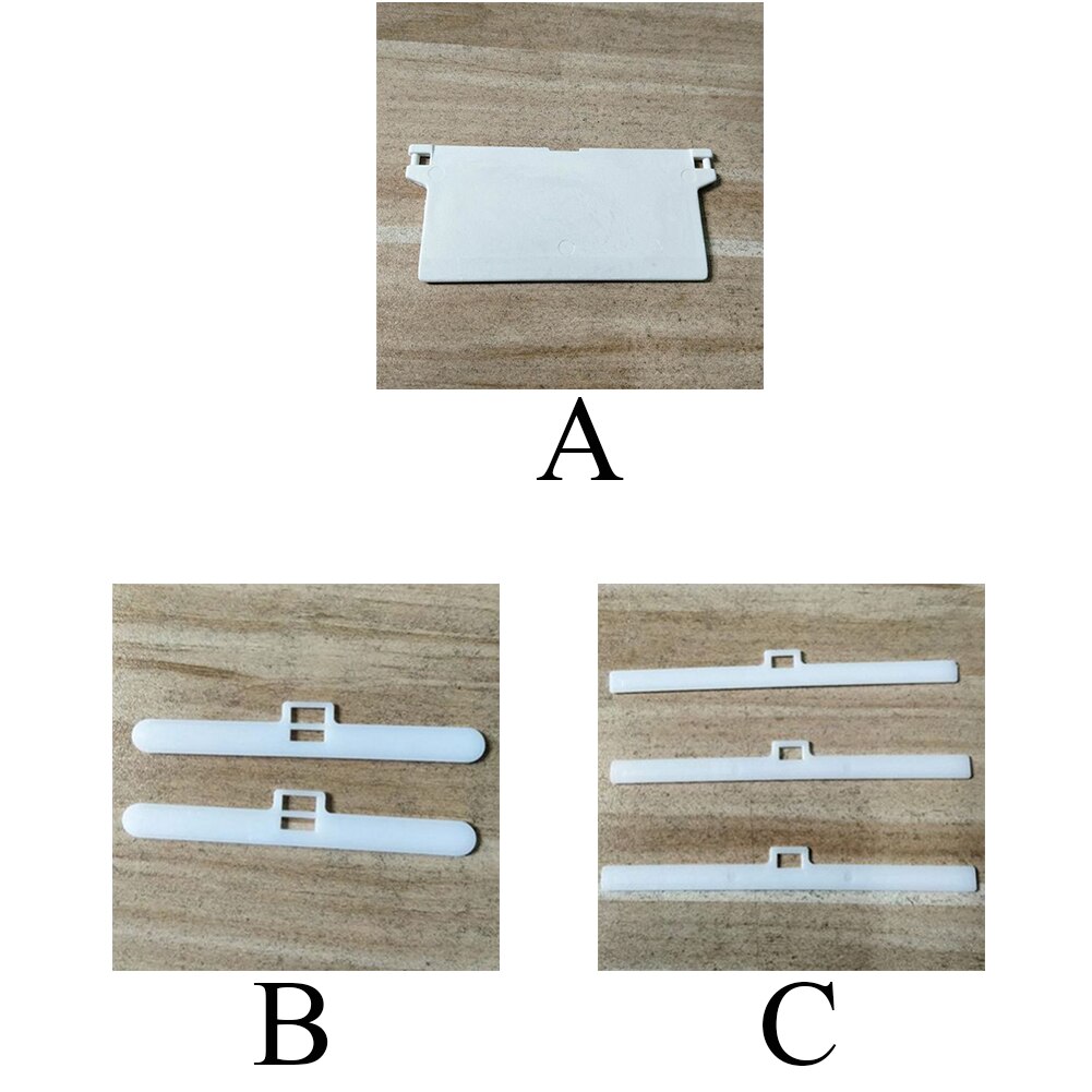 10Pcs Gordijn Accessoires Verticale Blind Onderdelen Bodem Thuis Wit Venster Chain Link Slat Hanger Reparatie Clips Vervanging Gewichten