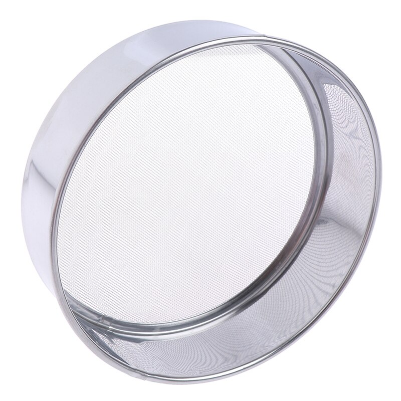 Maglia di Acciaio inossidabile Farina Setacciare Setaccio Setaccio Setaccio Cottura Della Torta Grande per Setacciare Farina15 * 4*4 cmHousehold Da Cucina strumenti