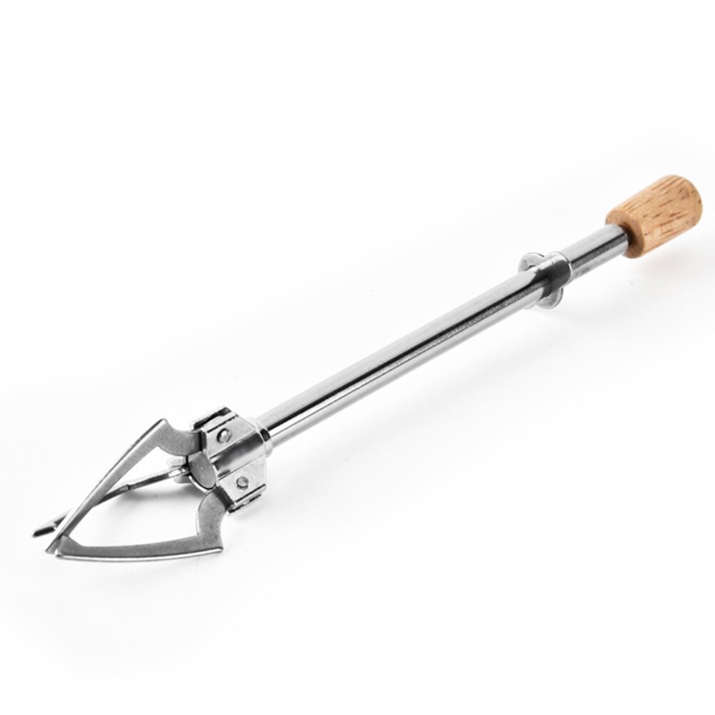 Pinza de hielo multifuncional de acero inoxidable, en forma de triángulo, para comida, Clap, 1 ud., Plata