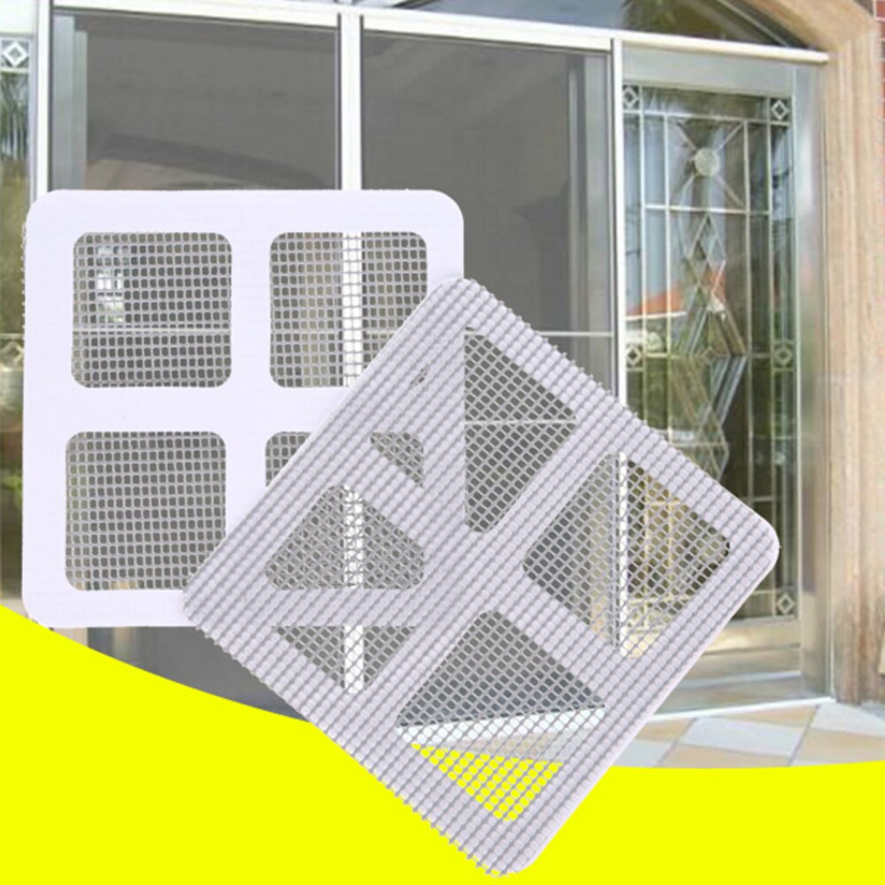 10Pcs Fix Netto Venster Zelfklevende Anti Mosquito Fly Insect Insect Reparatie Screen Wall Patch Stickers Mesh Venster Scherm