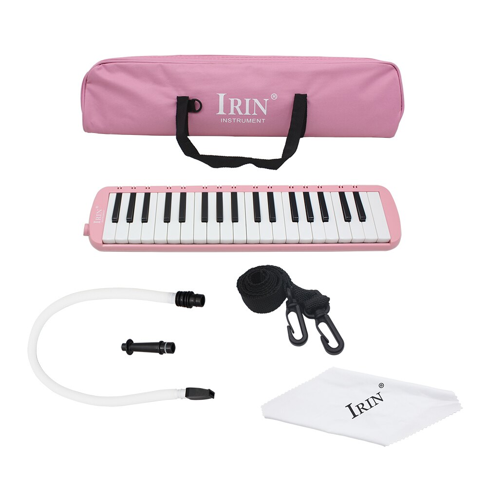 37 Keys Piano Melodica Pianica Musical Instrument with Carrying Bag for Students Beginners Kids: Pink