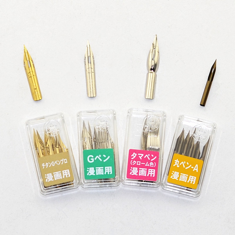 Zebra g penna spetsar karikatyrer doppa penna metall manga komisk ritning tecknad verktyg japan