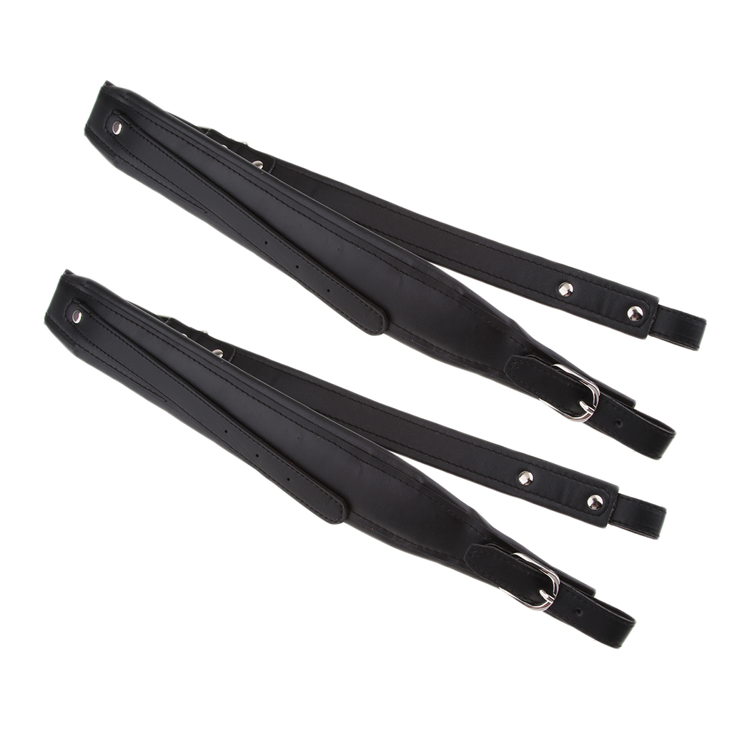 Courroie Pour Accordéon Basse Main Gauche - Cuir/PU - Ajustable - Facile à Installer - 47,5cm