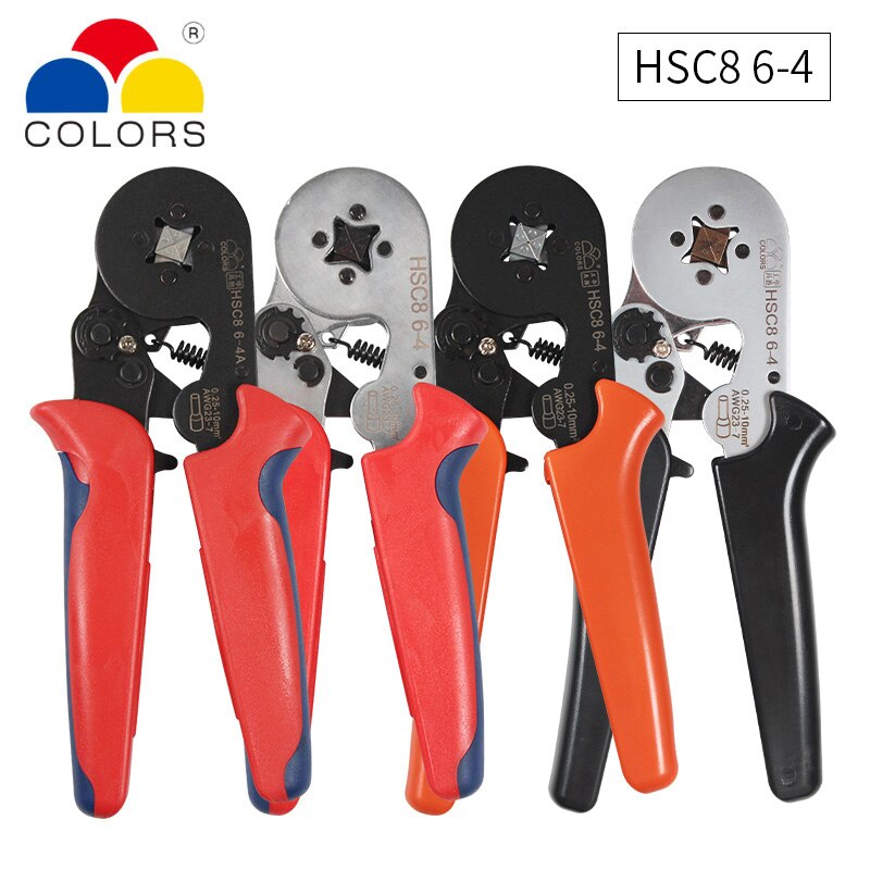 HSC8 6-4A Wire connector crimper Crimp Plier Kit Crimping Tools For Tube Terminals + Wire Stripper Crimping Pliers Set