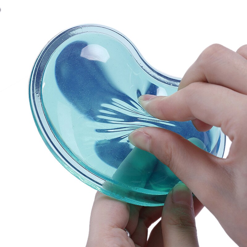 Golvend Comfort Gel Computer Muis Hand Polssteunen Ondersteuning Kussen Siliconen Hartvormige Polssteun Zomer Artefact Voor pc