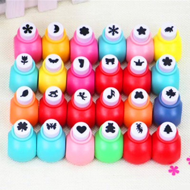 10 pcs/lot Mini DIY hole punch Craft Scrapbooking Handmade Cut Cards DIY Card Paper Puncher School Office Supplies