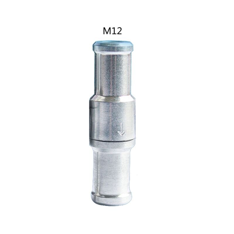 6/8/10/12mm ikke-retur envejs brændstofkontrolventil aluminiumlegering benzin til bilbiler olie vandpumper: M12