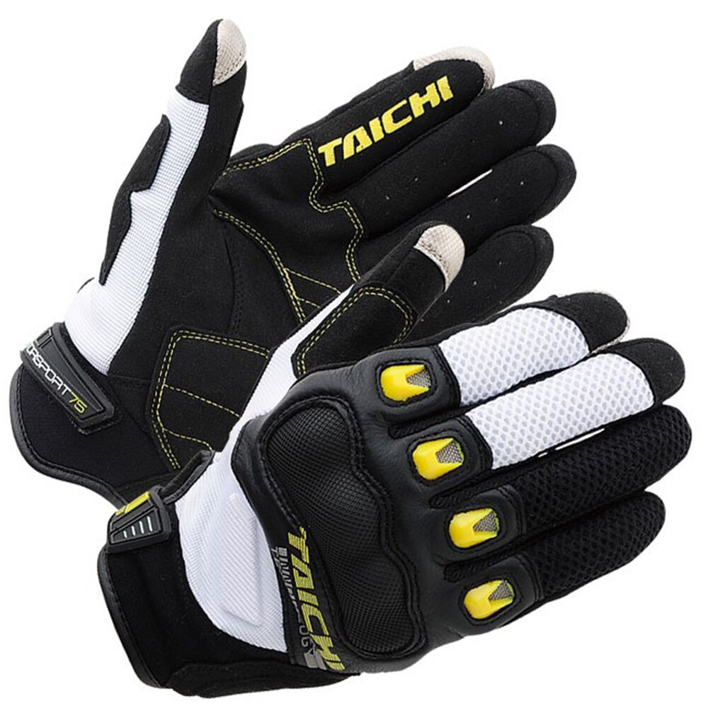 Zwart witte rst 412 mesh carbon zomerhandschoen voor motor, auto, mtb, fiets, heren