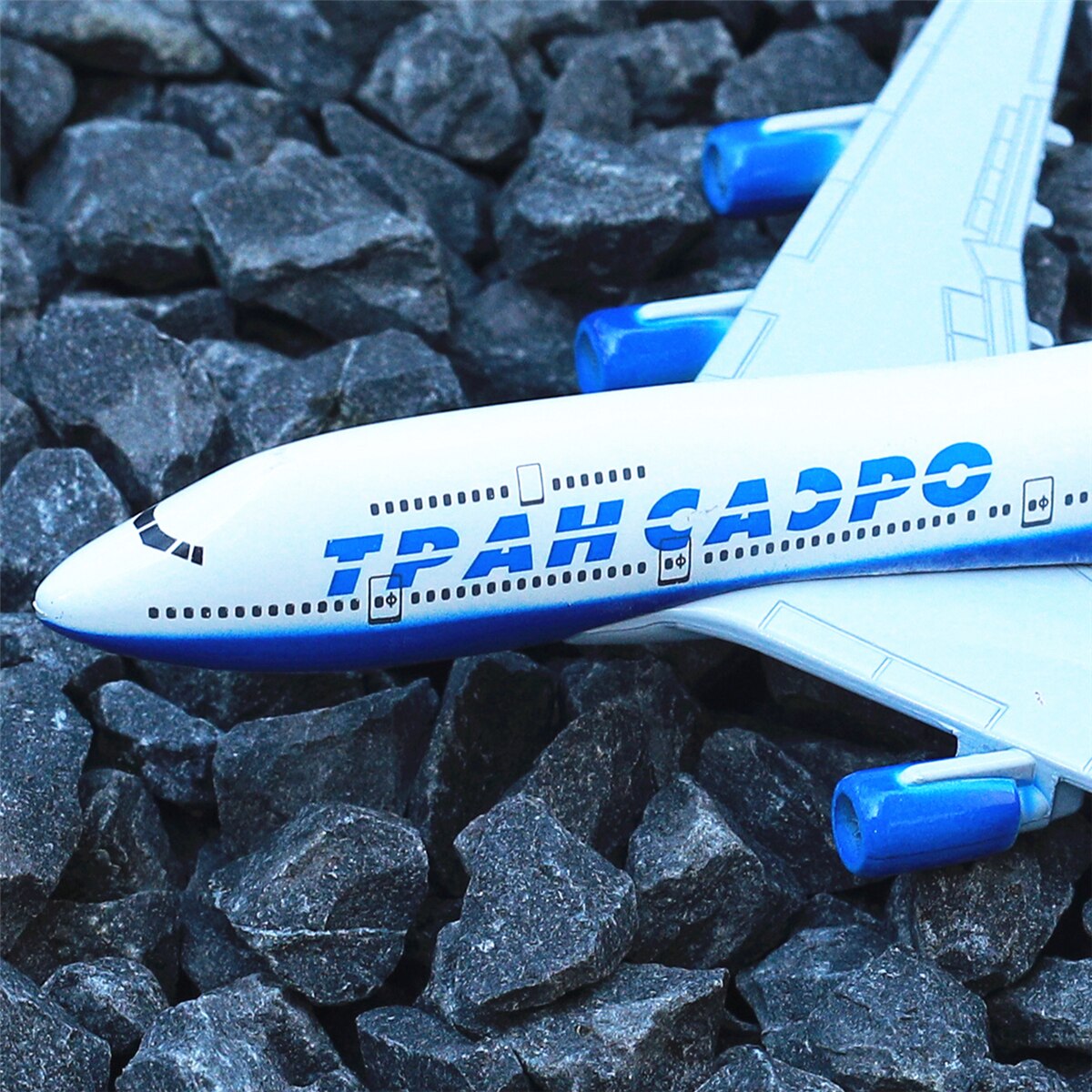 Russian Transaero Airlines Aircraft Alloy Diecast Model 15cm Aviation Collectible Miniature Souvenir Ornament