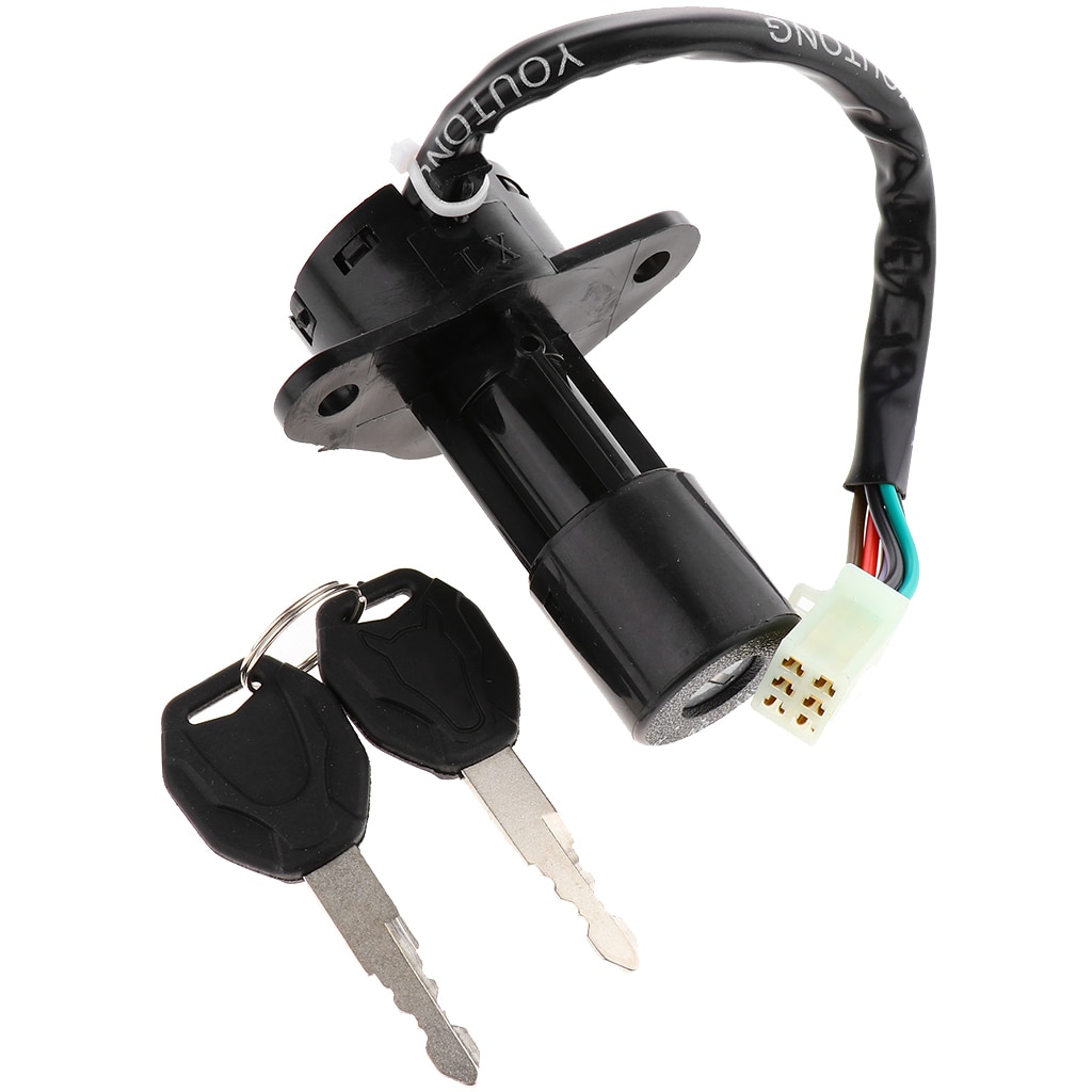 Motorcycle 4 or 6 Wire Ignition Switch Lock With Keys for Suzuki