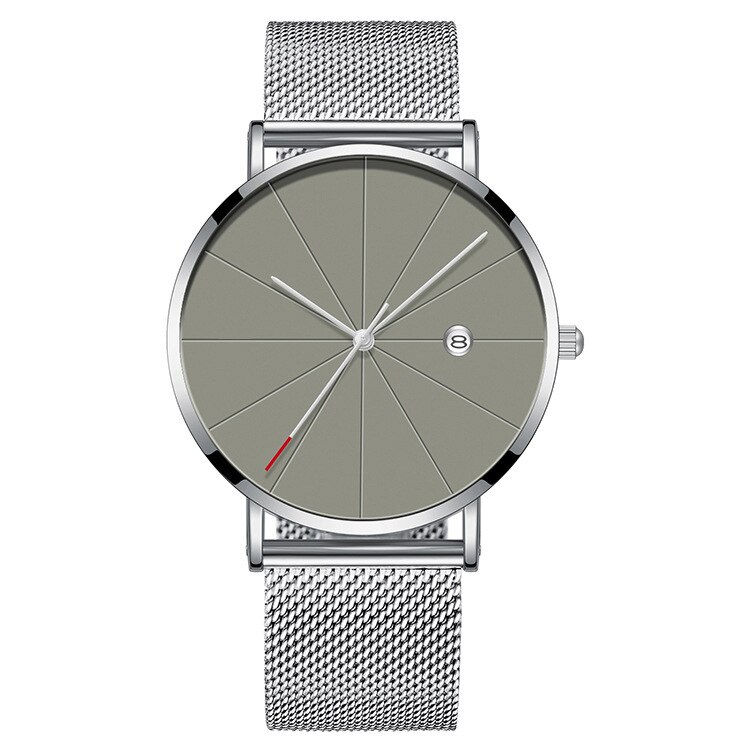 Montres Ultra-fines pour femmes, montre-Bracelet de luxe en or Rose, tendance: Silver Grey
