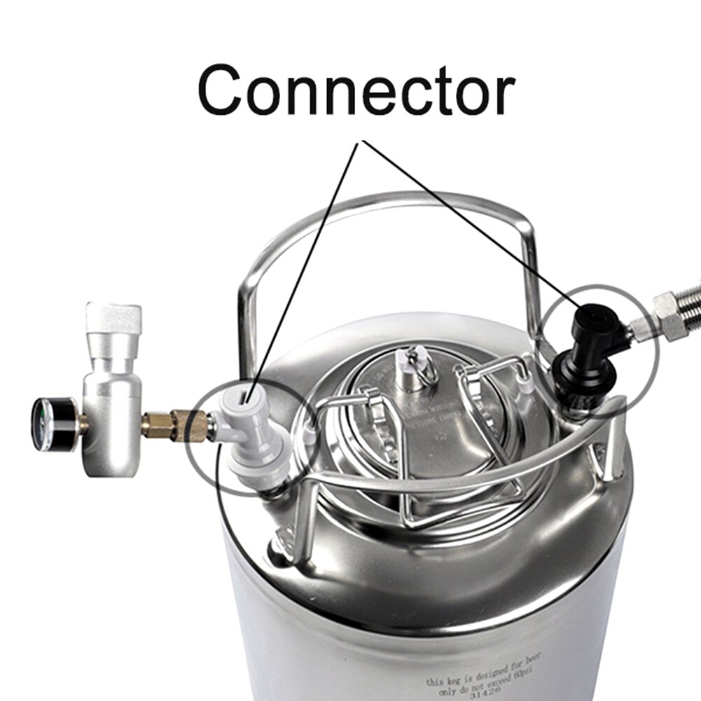 Homebrew Beer Keg Connector Dispenser Ball Lock Keg Disconnect Liquid / Gas Connectors for Ball Lock Keg