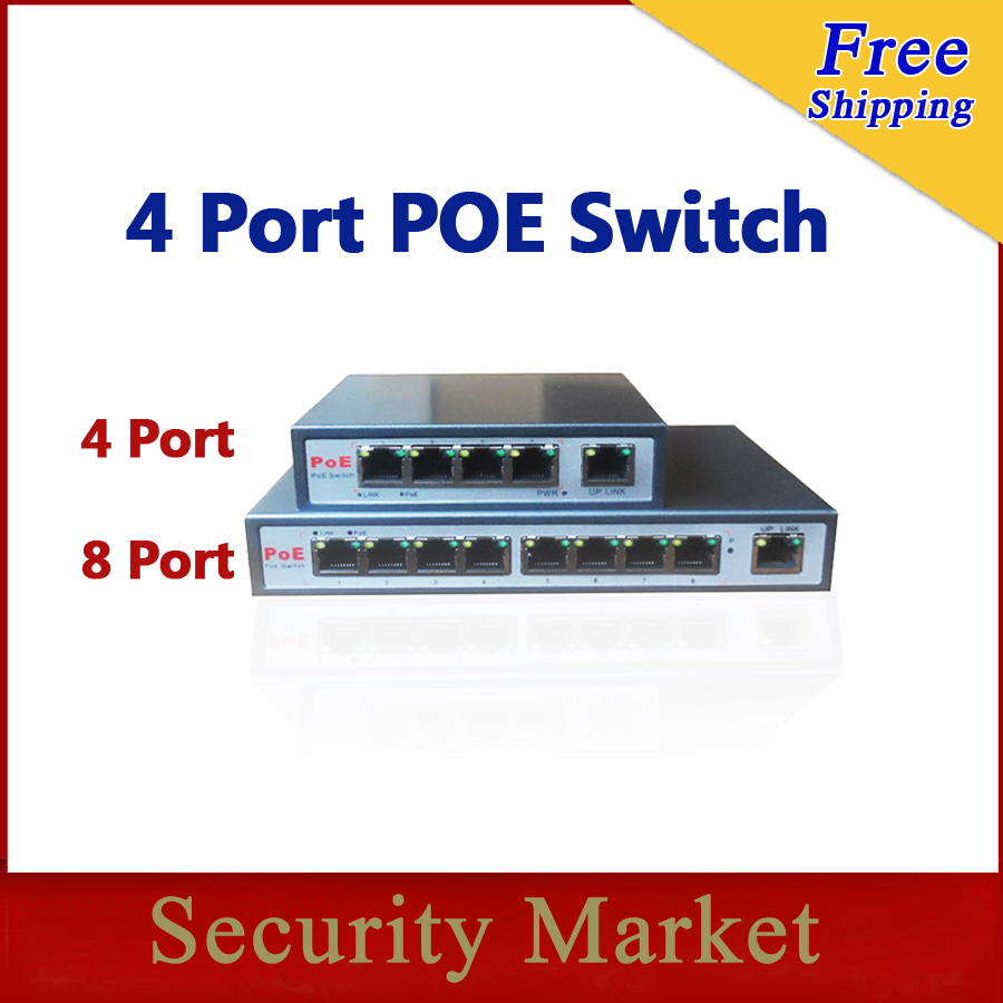 POE Switch 4-poorts PoE switch 4 + 1 Port desktop Fast Ethernet Switch IP netwerk camera power met camera's en nvr POE31004P
