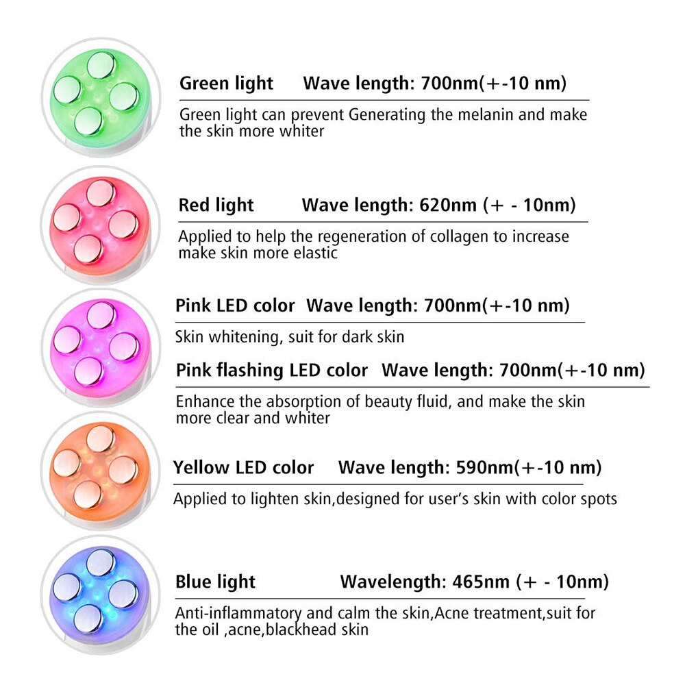 LED Photon Face Skin EMS Mesotherapy Electroporation RF Radio Frequency Facial Skin Care Device Lift Tighten Beauty Machine