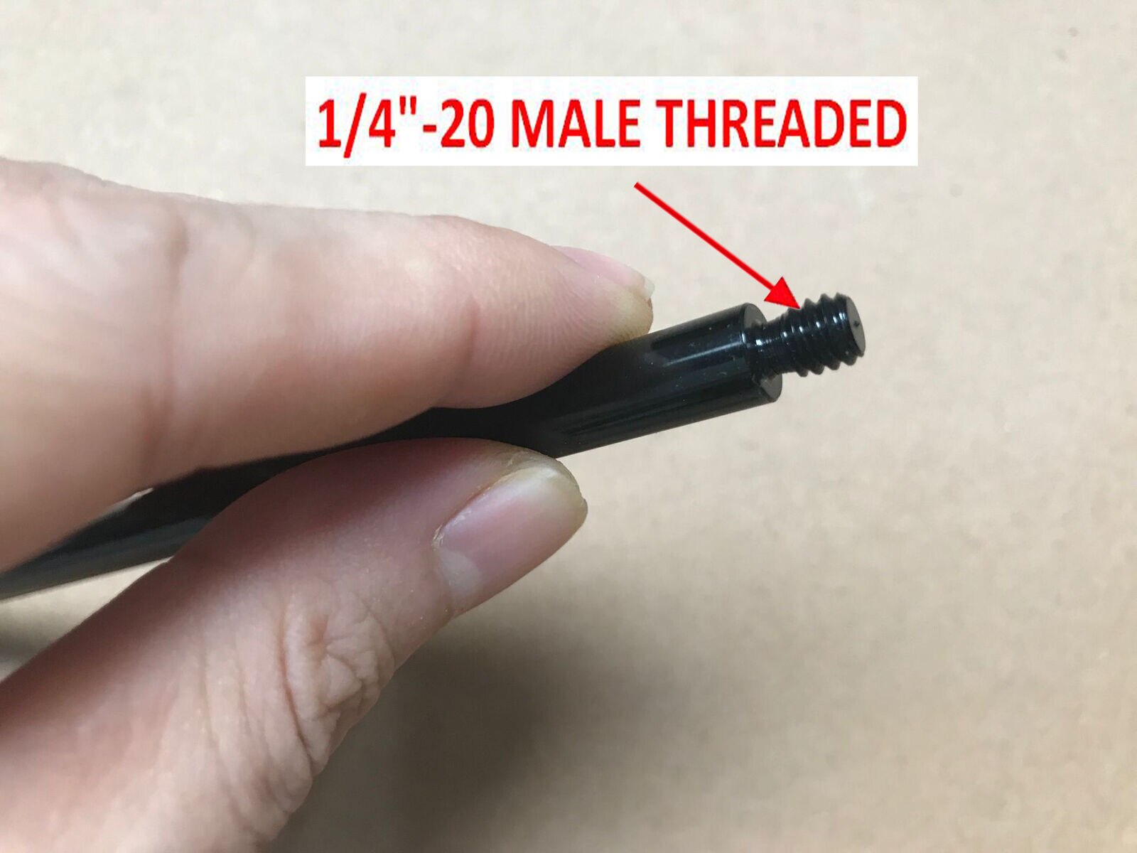 STATIV 6 &quot;METALL VERLÄNGERUNG Verlängerung ROHR 1/4&quot;-20 GEWINDE METALL HD KAMERA Adapter