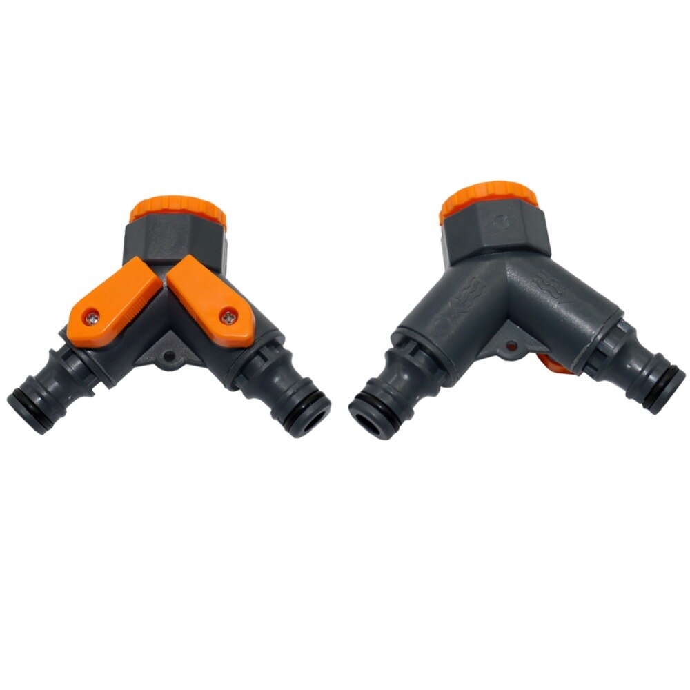 1/2 tommer  til 3/4 tommer y shuntadapter ventil hageslange splitter koblinger kranbryter vanning landbruk rørkobling 1pc