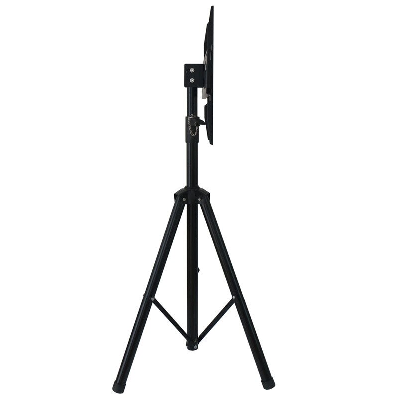 Black TV Tripod 26 to 55 inch LCD LED Flat Screen TV Display Floor Stand, Portable Height Adjustable TV cabinet