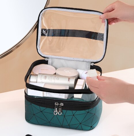 Hjkl Reizen Duidelijke Make-Up Tas Mode Diamant Cosmetische Tas Toiletartikelen Organizer Waterdichte Vrouwtjes Opslag Make Up Gevallen