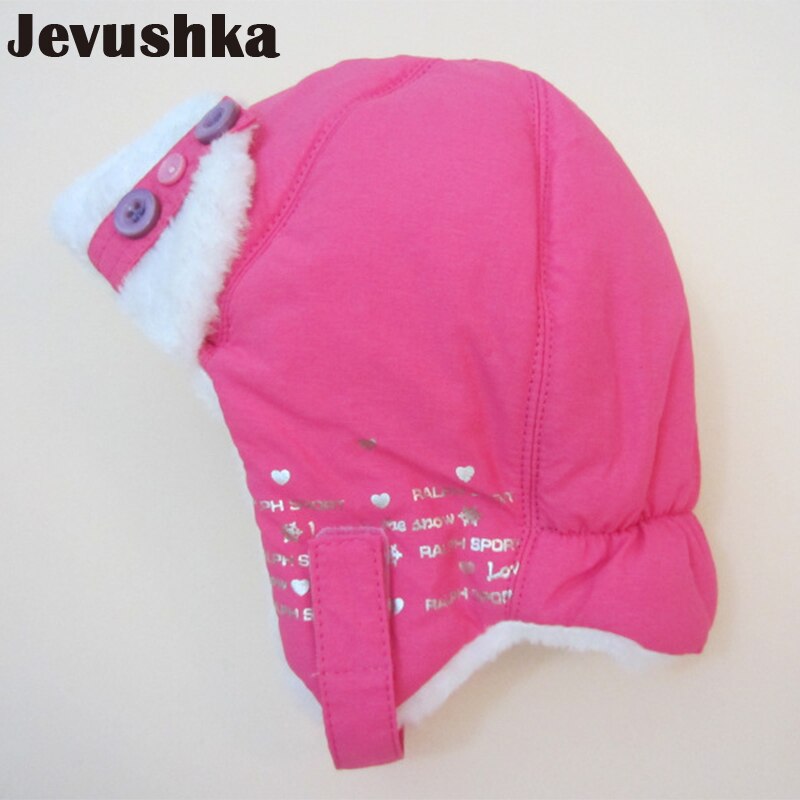 Baby Winter Hat Girls Bomber Hats Warm Fleece Lining Toddler Caps for Kids HT19012