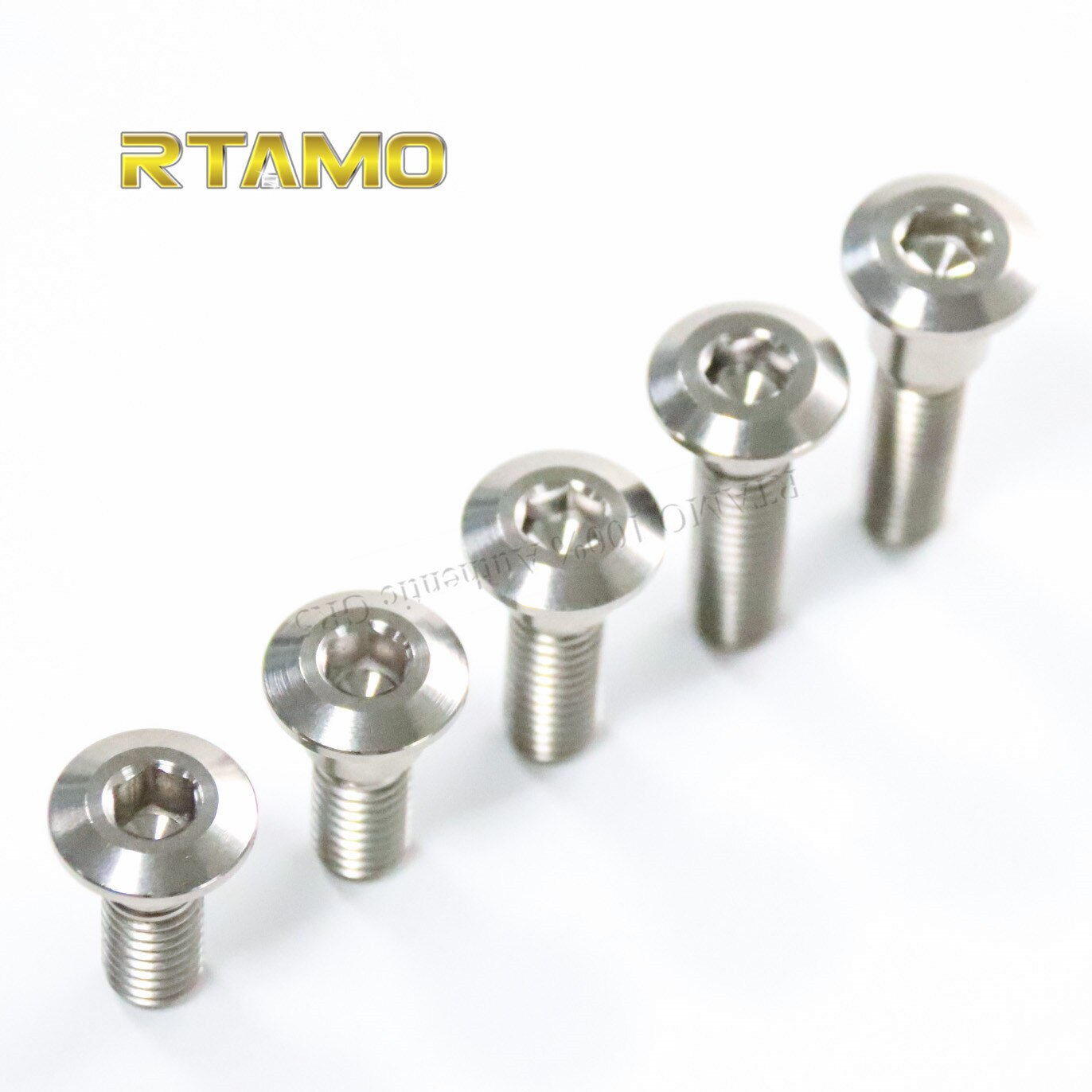 Titanium Rear Brake Master Cylinder Mount Bolts M6X20 Hexagon Head Screws for Disc Brake Rotor: Silver