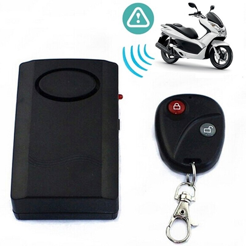 120db 9v anti-tyveri med trådløs fjernbetjening til motorcykel scooter motorcykel sikkerhed alarm top