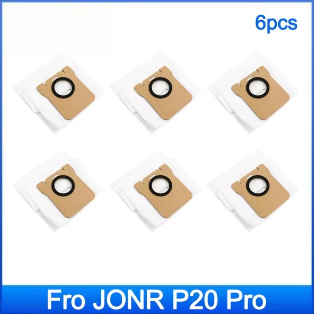 Accessoires de remplacement pour aspirateur (JONR P20 PRO), pièces: sac à poussière en tissu de vadrouille, accessoires de brosse latérale: vert clair