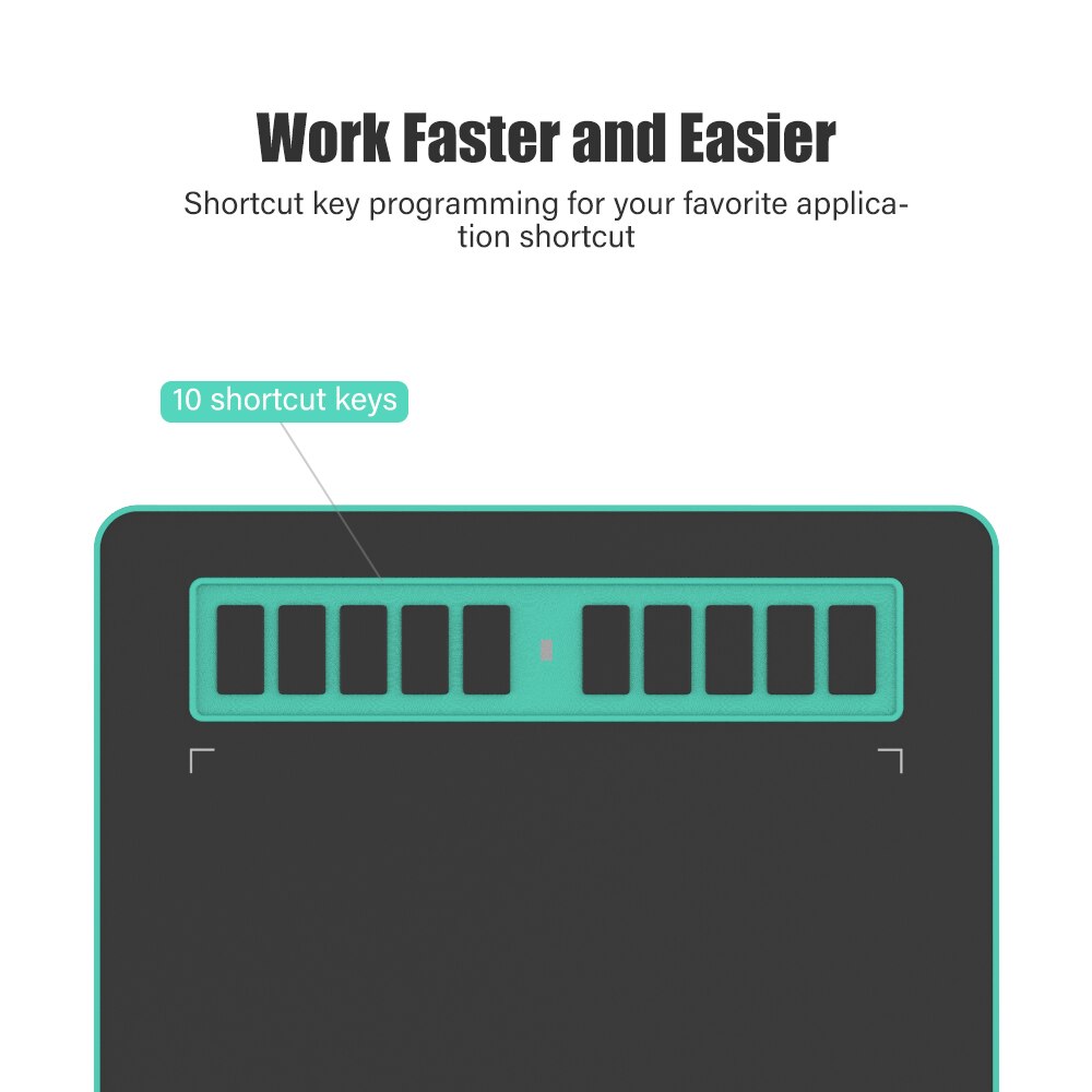 P3 10 "* 6" tavoletta grafica professionale per la scrittura di disegni Osu penna digitale senza batteria a 8192 livelli per PC androide finestre mil