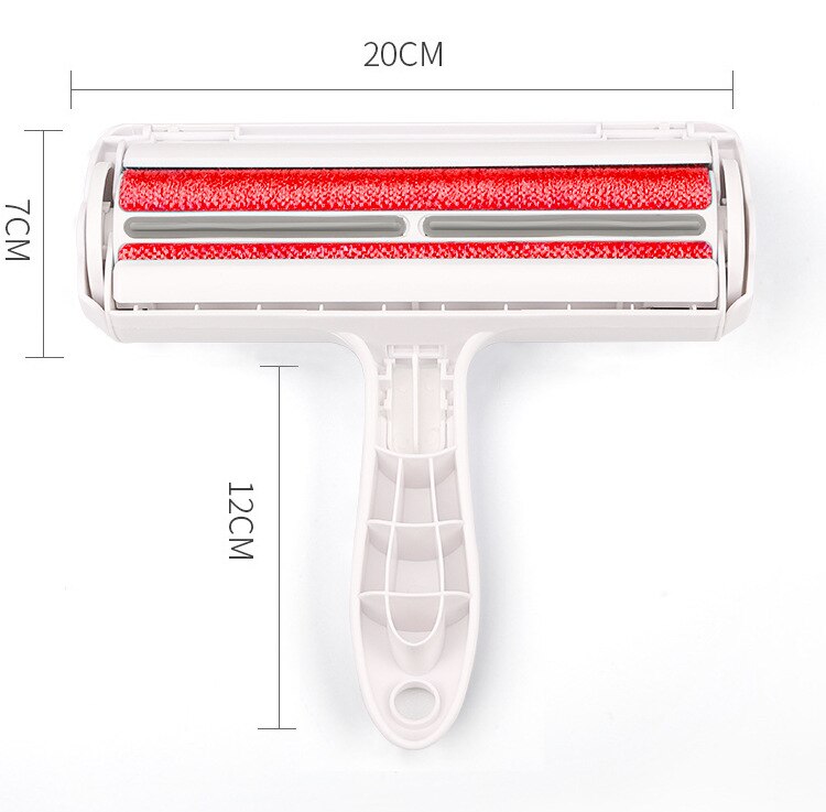 1Pc 2-Way Pet Hair Remover Roller Verwijderen Hond Kat Haar Van Meubels Zelfreinigende Lint Huisdier haar Bont Verwijdering Een Hand Bedienen