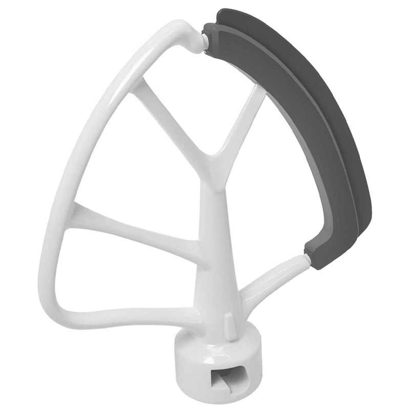 4.5-5 Quart Flex Edge Beater for KitchenAid Tilt-Head Stand Mixers K45SS KSM75 KSM95 White