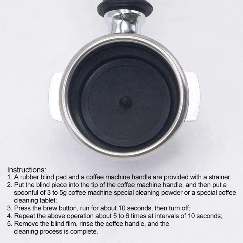 Filtre aveugle disque de rinçage en caoutchouc pour Machines à expresso joint de lavage à contre-courant