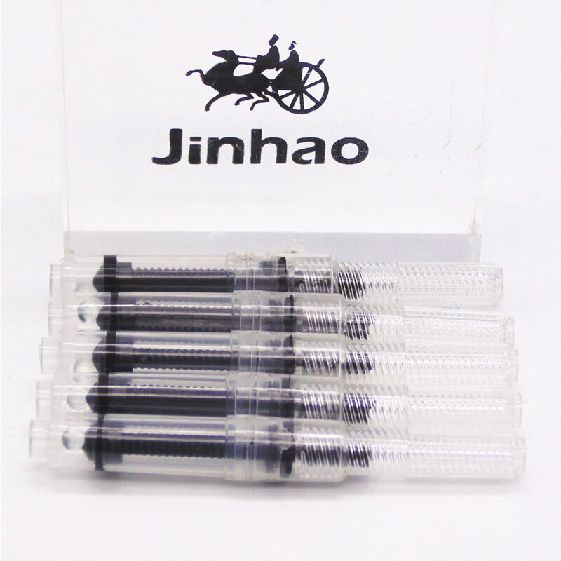 Jinhao-cartucho convertidor de pluma, accesorio adecuado para pluma estilográfica de 2,6mm de diámetro, 10 unidades,