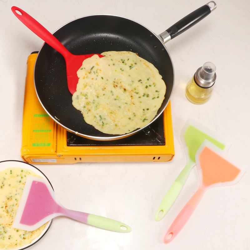 1Pcs Siliconen Pannenkoek Spatel Keuken Koken Tamako-Yaki Dikke Ei Steak Schraper Keukengerei Non-stick Spatel Koken gereedschap