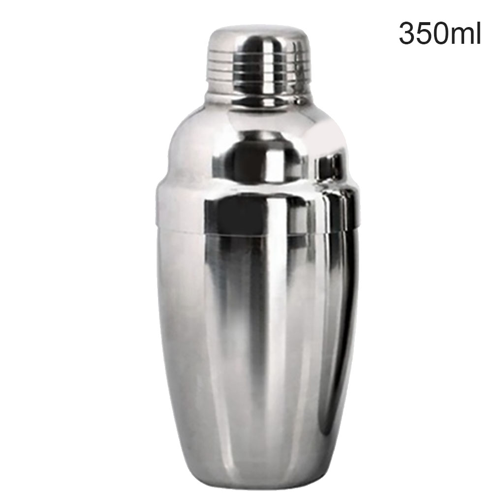 Stainless Steel Cocktail Shaker Drinks Wine Maker Martini Mixer for Bar Home with Strainer: 350 ML