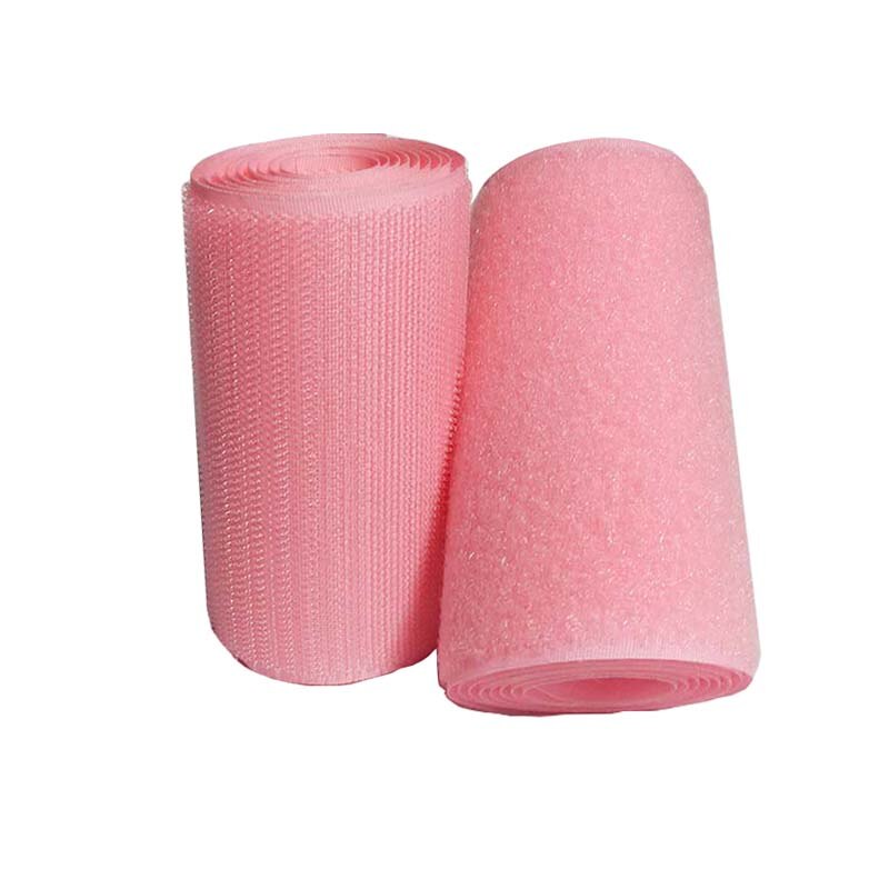 10Cm Breedte Roze Geen Lijm Haak Loop Sluiting Tape Naaien Magic Tape Sticker Strap Couture Strip Kleding Roze