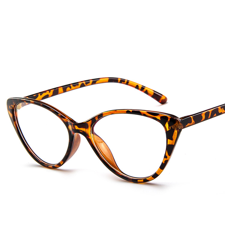 Elbru Cat Eye Glasses Spectacles Frame Women Eyeglasses Computer Myopia Vintage Ladies Eyewear Frame Clear Lens Glasses