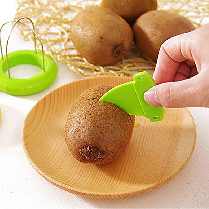 1 Stuk Duurzame Fruit Kiwi Cutter Apparaat Graven Core Peel Twister Slicerpeeler Cut Multi-Functionele Keuken Tool