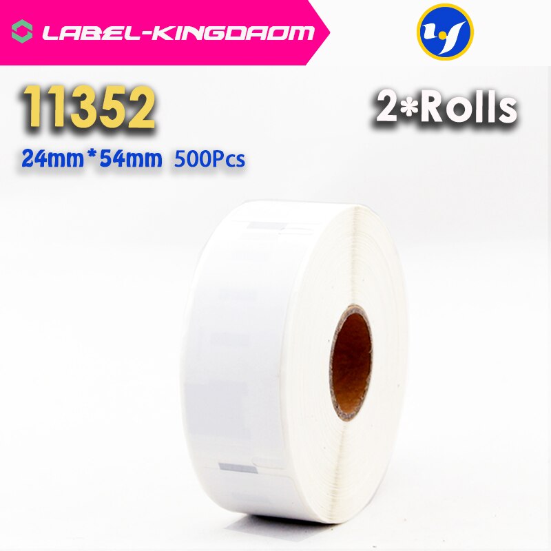 2 Rolls Dymo Compatible 99010/99012/99014/99015/99019/11352/11353/11354/11355/11356/S0904980/S0929120/30915/30252/30256 Label: 11352