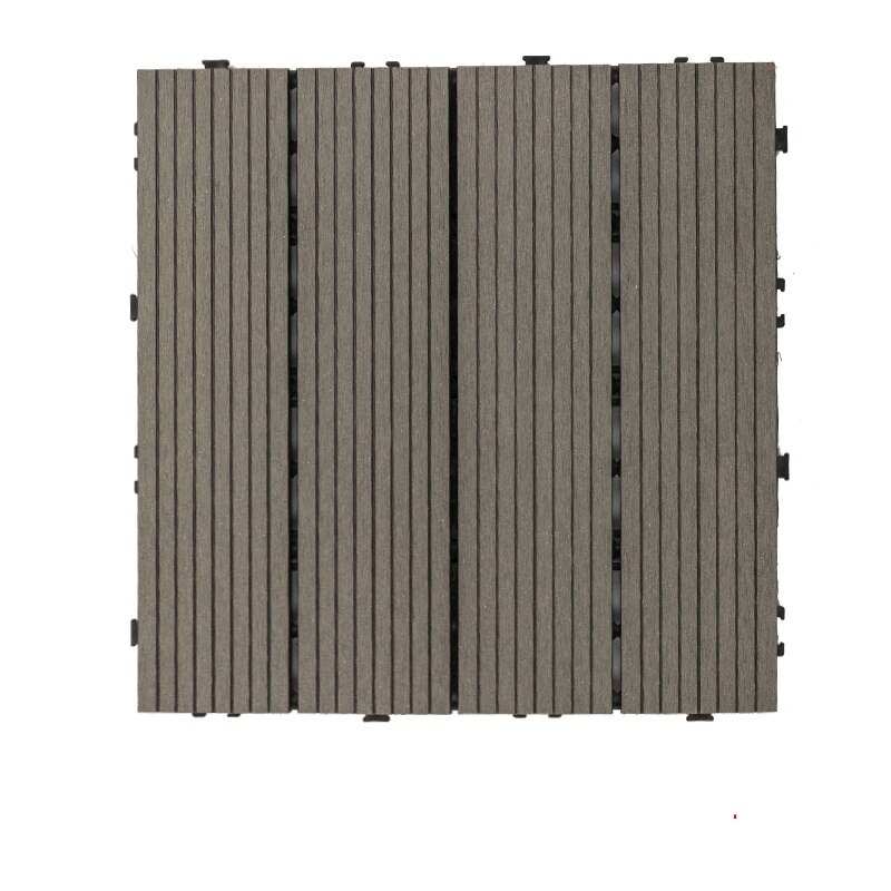 1Pcs 30mm * 300mm Interlocking floor tile ecological plastic wood flooring anti-corrosion for bathroom patio garden DIY: Sample L