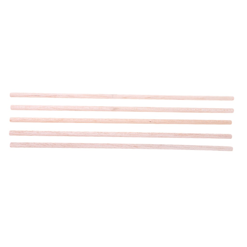 5pcs 6mm*250mm Round Balsa Wood Stick for Model Building Sand Table Layout