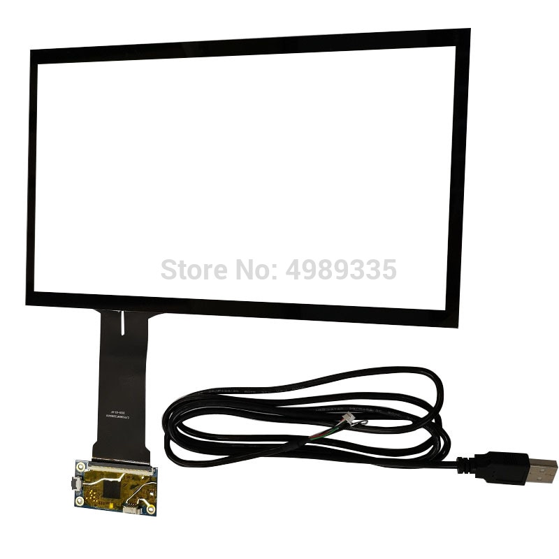 10.1 inch capacitive touch screen 235X143mm tempered glass G+G structure USB plug and play free drive Universal 10-point touch