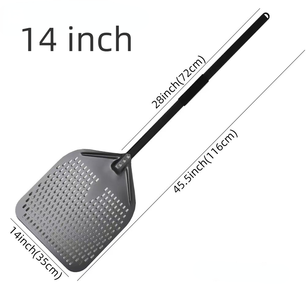 10 12 13 14 16 tommers stor pizzaspade med perforert spade, kort håndtak til ovn, snuing, skrell, kjøkkenverktøy, nonstick pizzabaking: Fiolett/紫罗兰