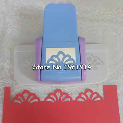 Fancy Border Punch Rand Bloem Embossing Punch Scrapbooking Manual Edge Snijden Diy Papier Cutter Handgemaakte Craft: Scallop