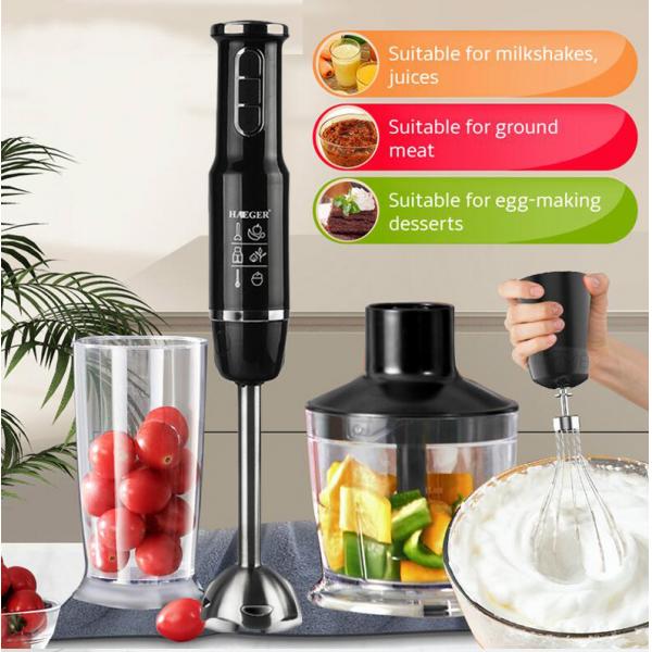 3 stk/sæt automatisk elektrisk blender madmixer æggepisker håndholdt køkken grøntsagskødkværn foodprocessor isknuser