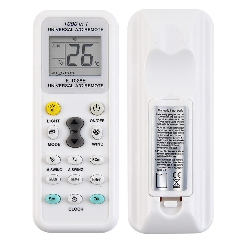 1000 in 1 Universal Wireless Remote Control K-1028E AC Digital LCD Remote Control for Air Conditioner