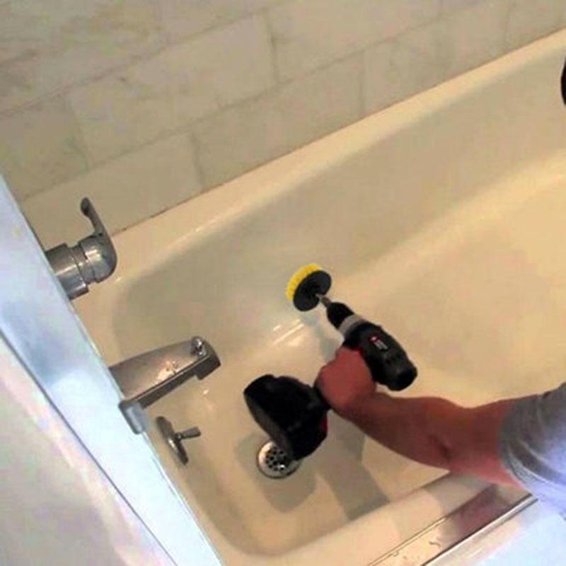 Power Scrubber Brush Set For Bathroom Drill Scrubber Brush For Cleaning Car Tires Cordless Drill Attachment Kit Power Scrub