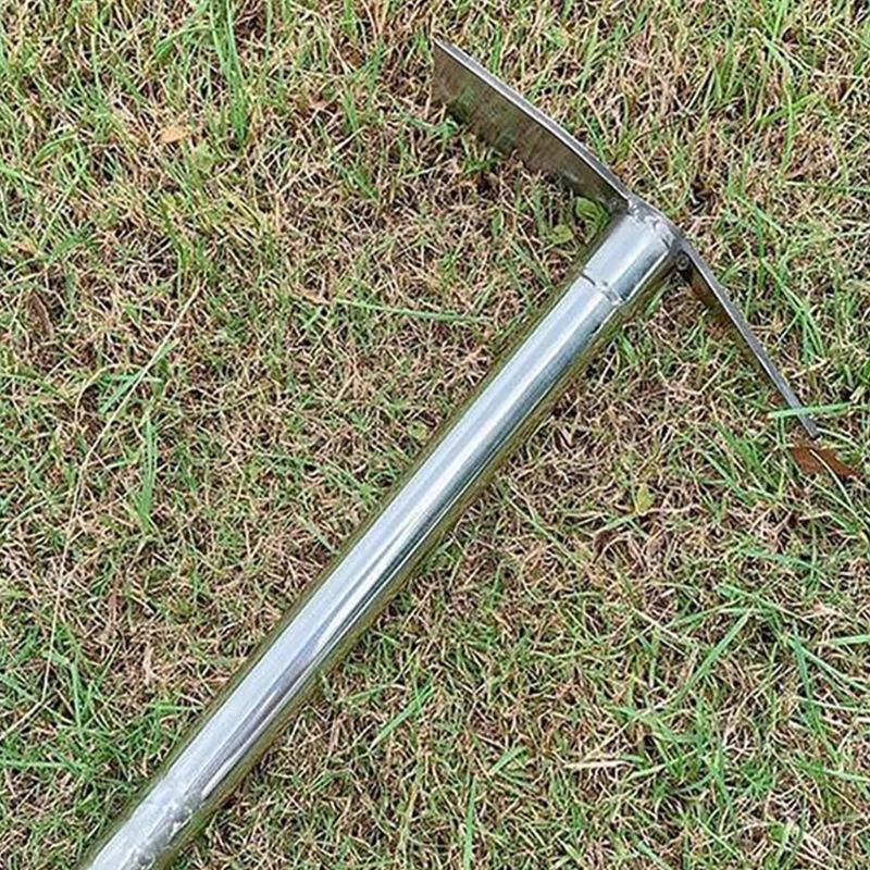 Strong Stainless Steel Gardening Digging Tool Garden Metal Rake Stainless Steel Rake Hoe Farm Garden Tool 15 inch