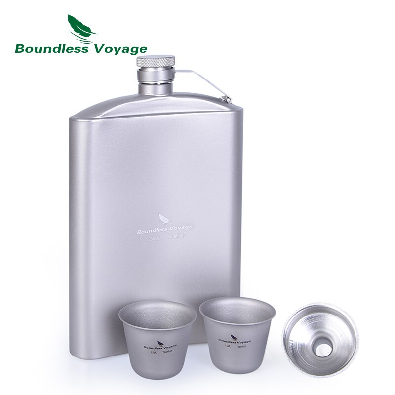 Hip Flask 5oz en 8 oz et een handige trechter, ii 2 verpakkingen van