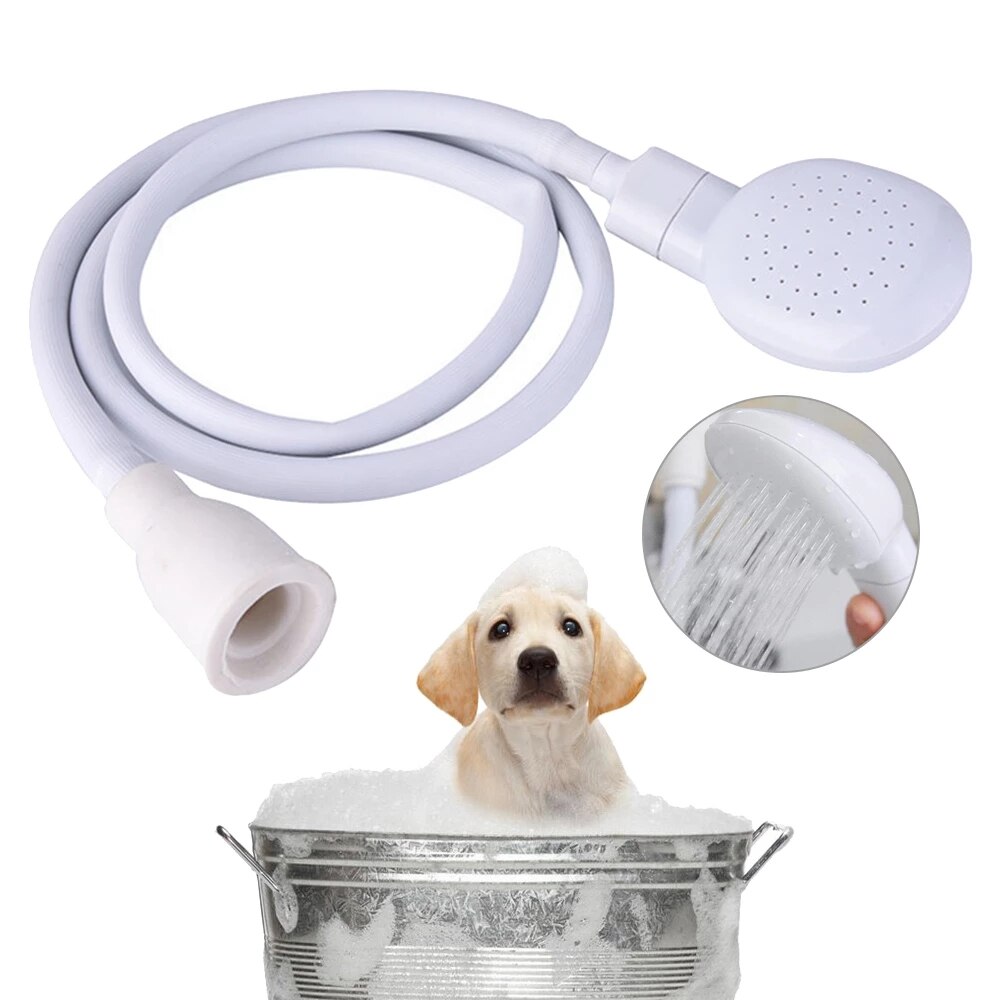 Pet Cat Shower Head Multi-functional Tap Faucet Spray Drains Strainer Hose Sink Washing Hair Pets Lave Water Bath Heads